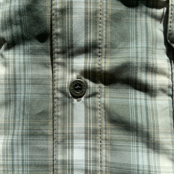 Kühl Response Lite Long Sleeve Button Up Plaid Green Lightweight Shirt Large - Picture 6 of 12